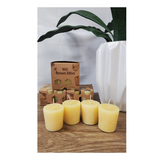 100% Beeswax Votive Candles - Pack of 4