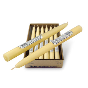 100% Beeswax Taper Candles - 10"