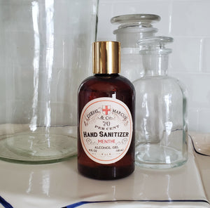 Menthe Hand Sanitizer, 2 oz Travel Size