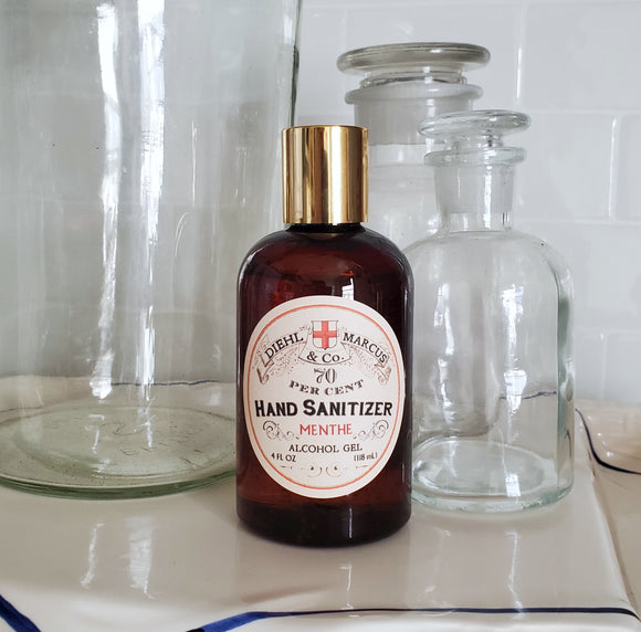 Menthe Hand Sanitizer, 2 oz Travel Size