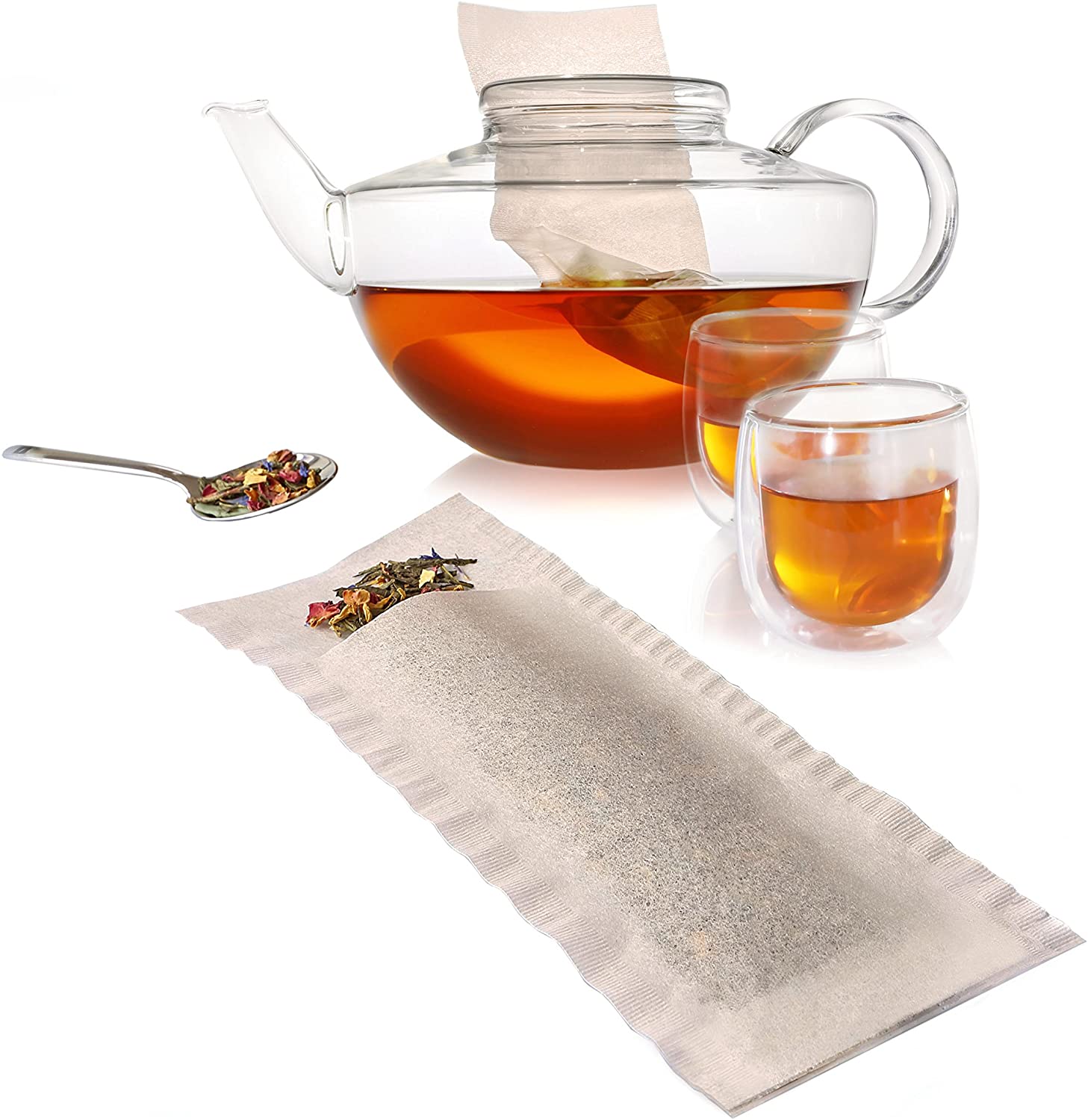 Finum Disposable Paper Tea Filter Bags - Various Sizes – Diehl Marcus &  Company